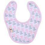 Dinosaur Print Baby Bib – Pink