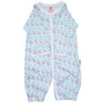 Long Sleeve Baby Romper – Green Dinosaur Print