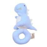 Dinosaur Baby Rattle - Blue