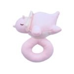 Dinosaur Baby Rattle - Pink